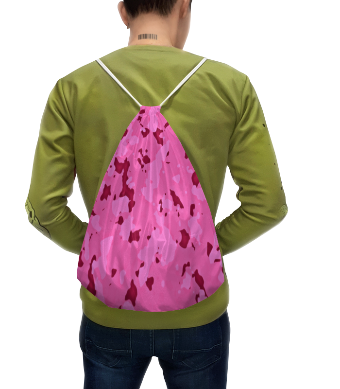 Рюкзак-мешок с полной запечаткой Printio Розовый камуфляж