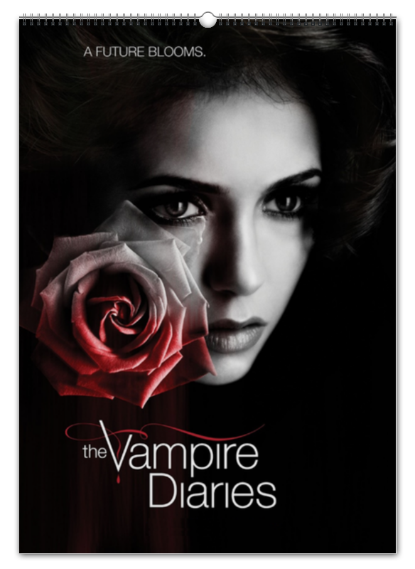 Перекидной Календарь А2 Printio Дневники вампира / the vampire diaries