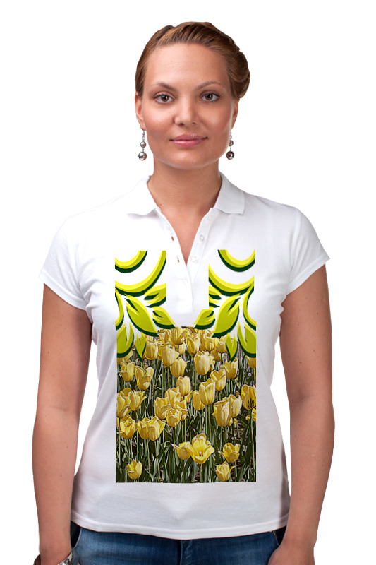 Рубашка Поло Printio Солнечный тюльпан.
