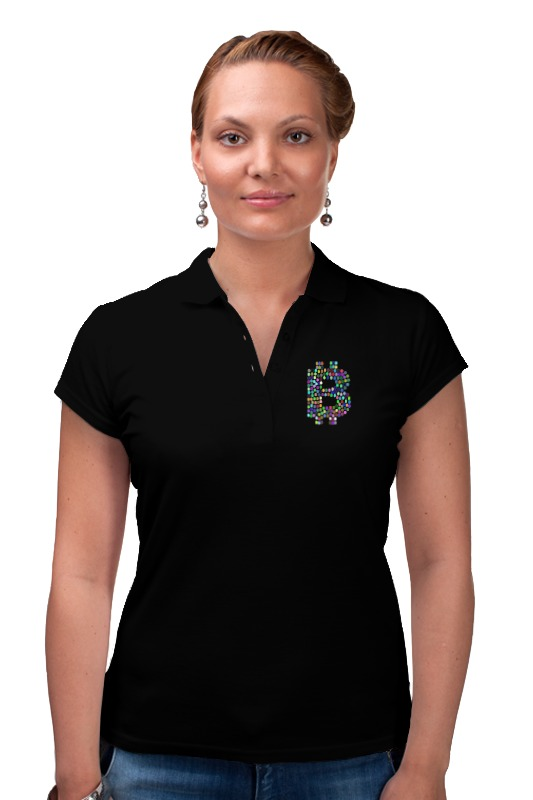Рубашка Поло Printio Офис крипто стиль (черный)