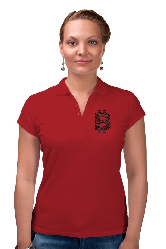 Рубашка Поло Printio Офис крипто стиль (красный)