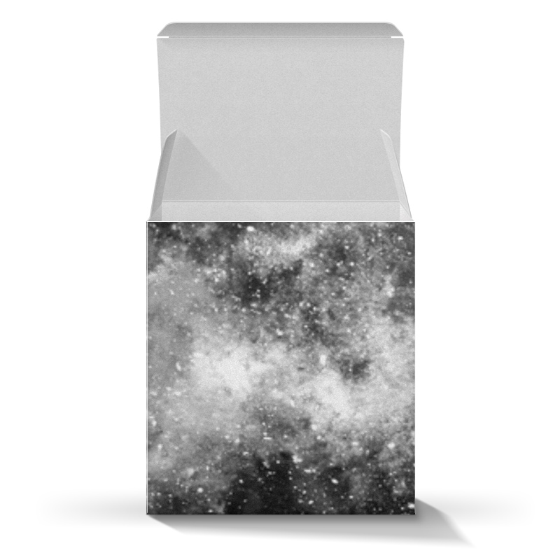 Коробка для кружек Printio Космос (черно-белый)