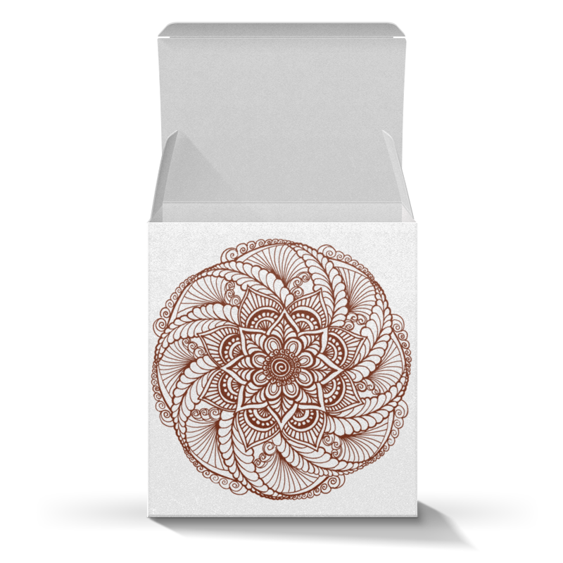 Коробка для кружек Printio Цветок мандала (подарочная упаковка)