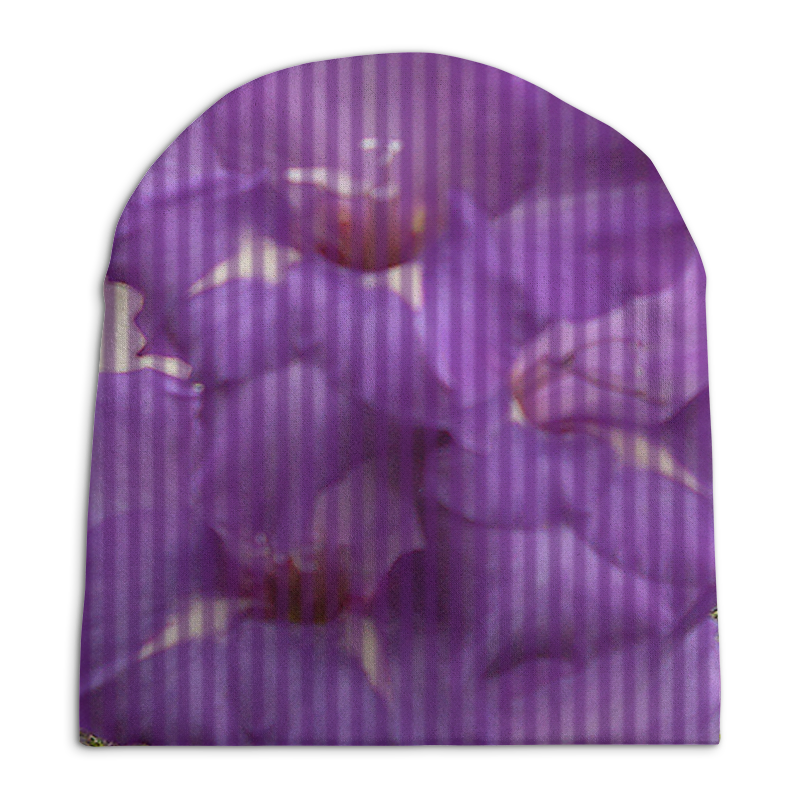Шапка унисекс с полной запечаткой Printio Фиолетовая фантазия.