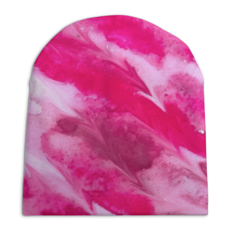 Шапка унисекс с полной запечаткой Printio Watercolor pink blurs