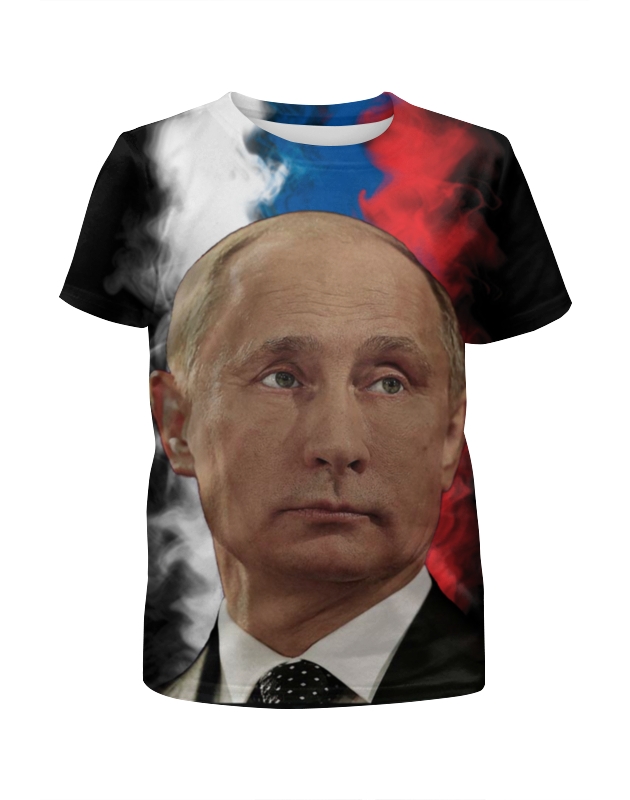 Футболка с полной запечаткой для мальчиков Printio Путин патриот страны