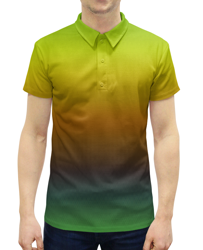 Рубашка Поло с полной запечаткой Printio Переход цвета