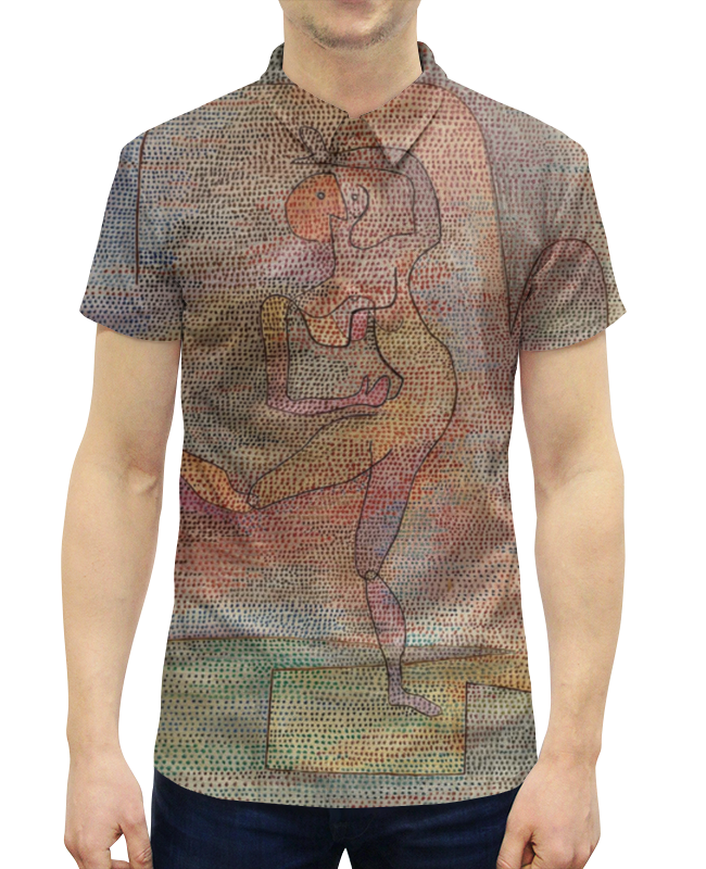 Рубашка Поло с полной запечаткой Printio Танцовщица (пауль клее)