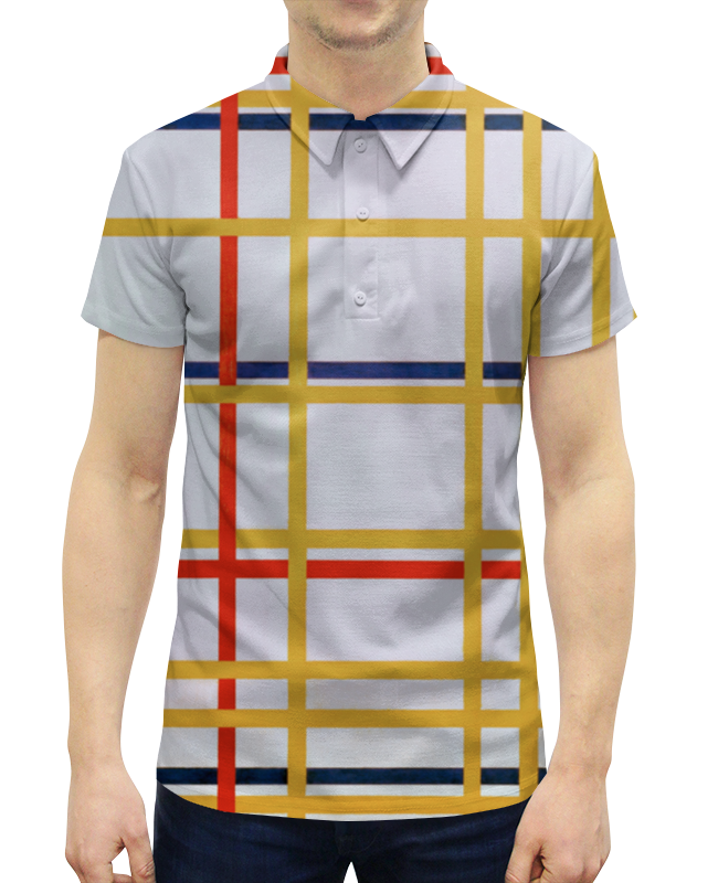 Рубашка Поло с полной запечаткой Printio Нью-йорк 1 (питер мондриан)