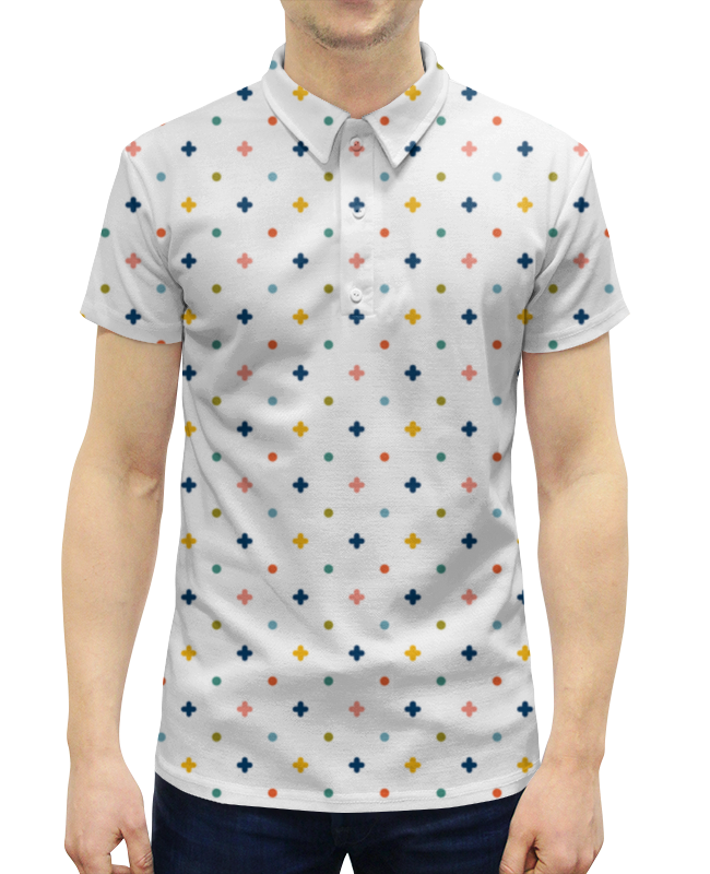 Рубашка Поло с полной запечаткой Printio Точки