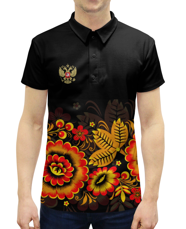 Рубашка Поло с полной запечаткой Printio Россия