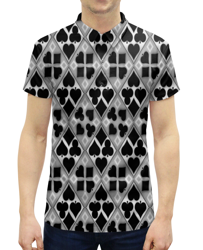 Рубашка Поло с полной запечаткой Printio Масти карт