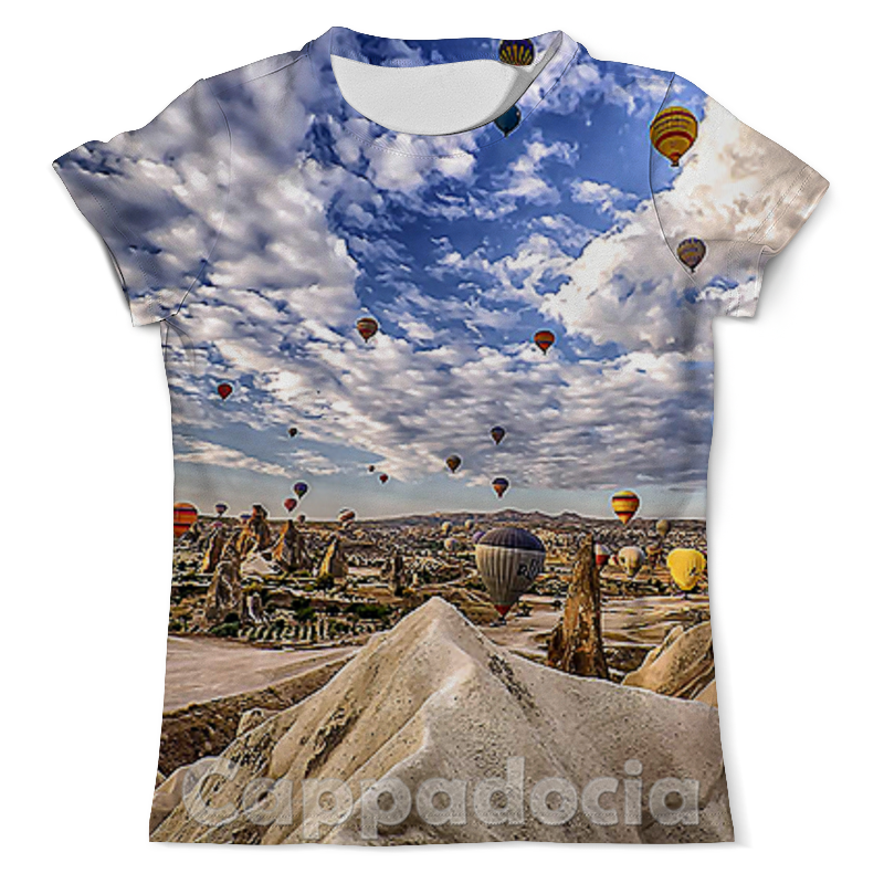 Футболка с полной запечаткой (мужская) Printio Cappadocia hot air balloon festival