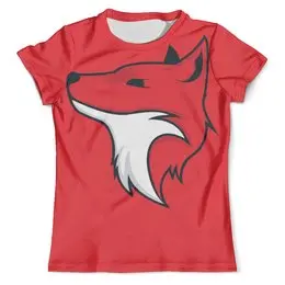 Футболка с полной запечаткой (мужская) "Fox / Лиса" - арт, животные, красный, лиса, fox