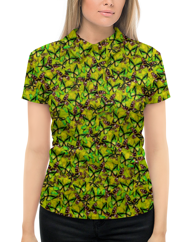 Рубашка Поло с полной запечаткой Printio Ornithoptera