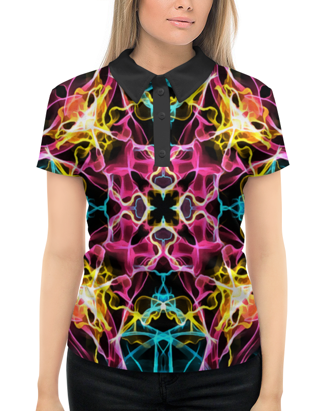 Рубашка Поло с полной запечаткой Printio Электрик дизайн
