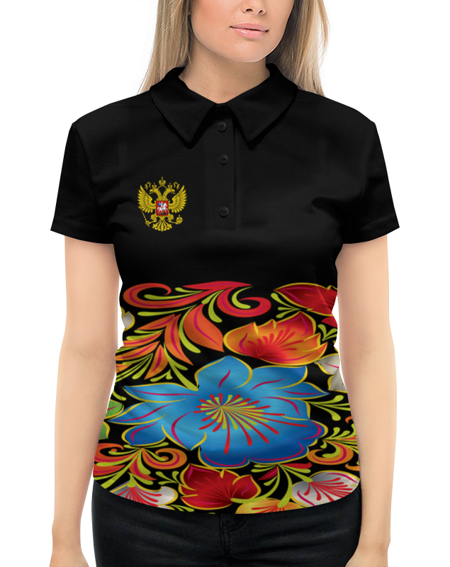 Рубашка Поло с полной запечаткой Printio Россия