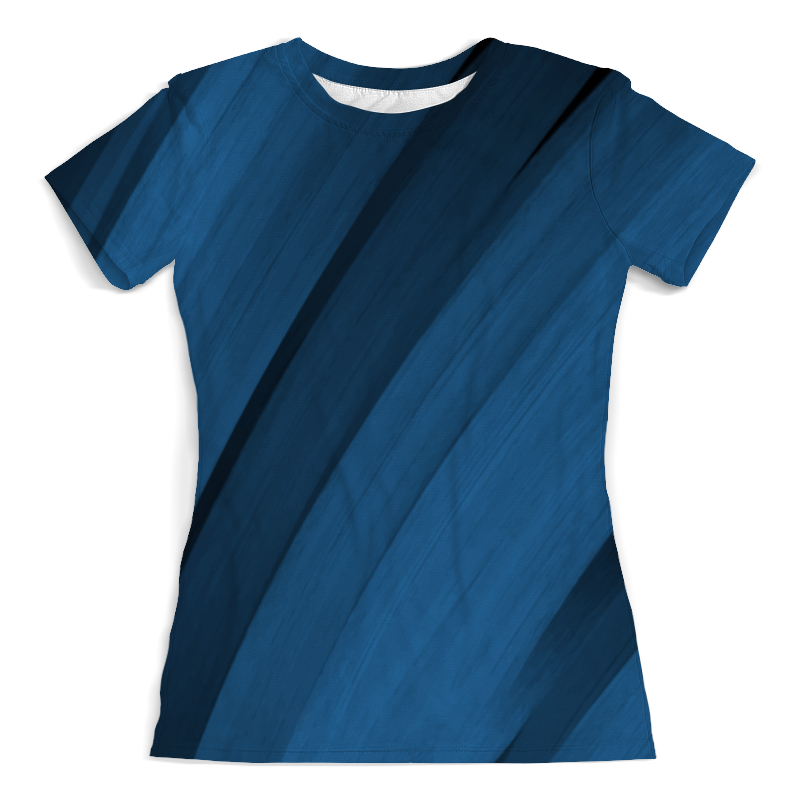 Футболка с полной запечаткой (женская) Printio Синяя абстракция