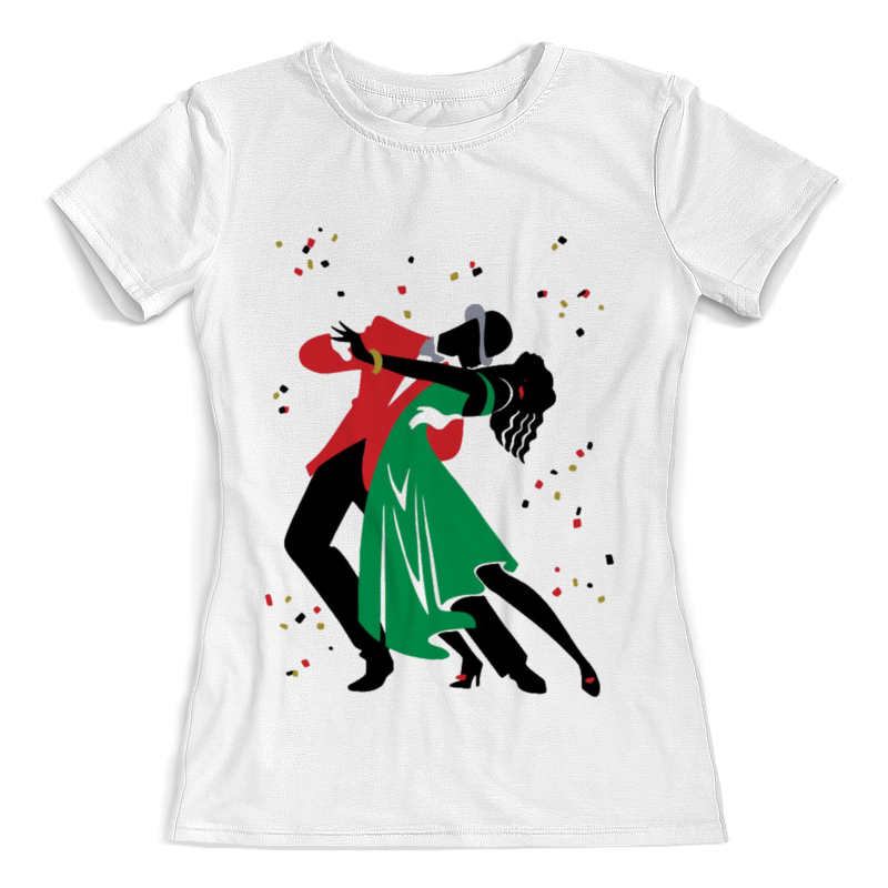 Футболка с полной запечаткой (женская) Printio Танцы. танго