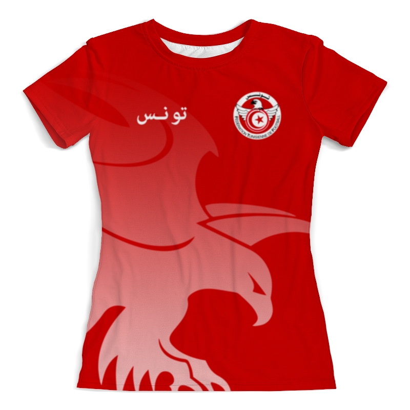 Футболка с полной запечаткой (женская) Printio Сборная туниса