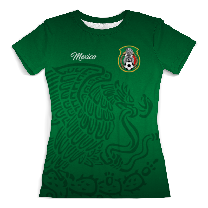 Футболка с полной запечаткой (женская) Printio Сборная мексики