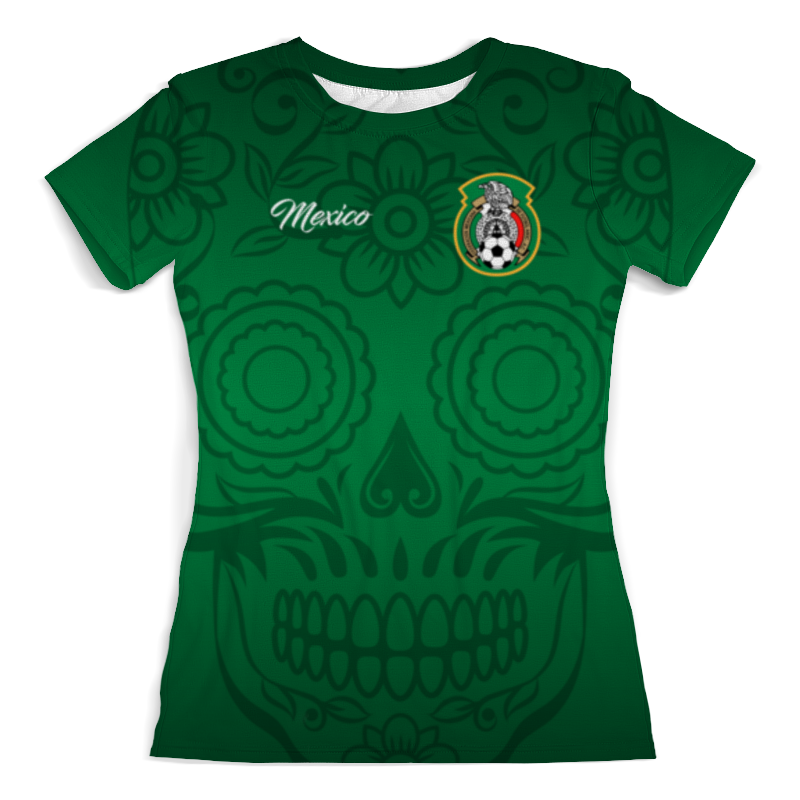 Футболка с полной запечаткой (женская) Printio Сборная мексики
