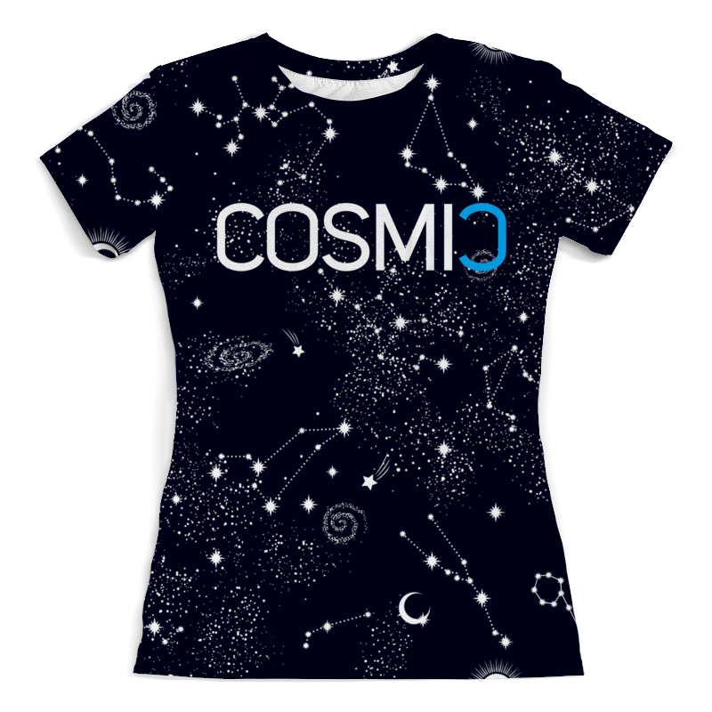 Футболка с полной запечаткой (женская) Printio Cosmic космик созвездия