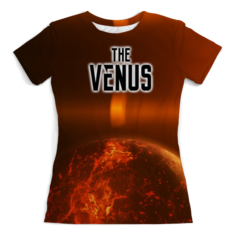 Футболка с полной запечаткой (женская) Printio The venus (the planet)