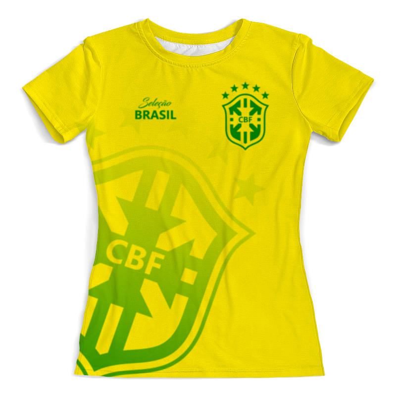 Футболка с полной запечаткой (женская) Printio Сборная бразилии