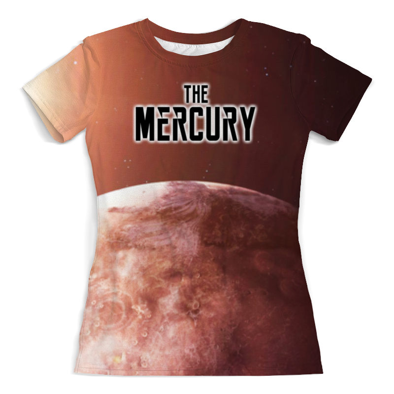 Футболка с полной запечаткой (женская) Printio The mercury (the planet)