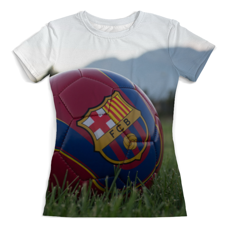 Футболка с полной запечаткой (женская) Printio Барселона