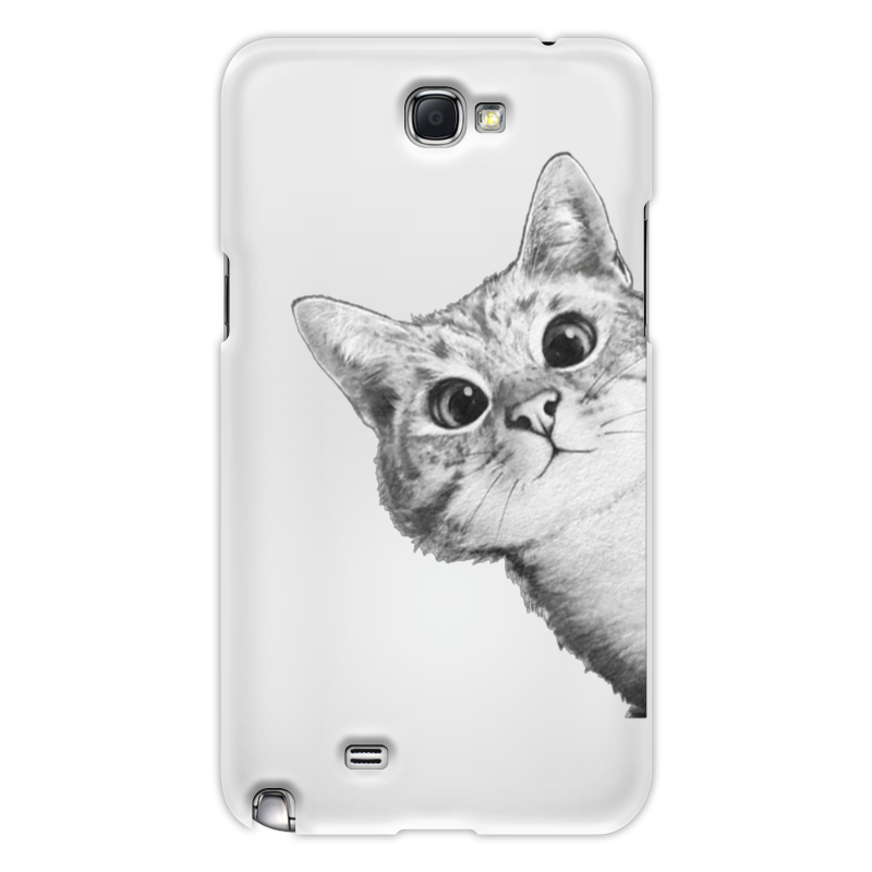 Чехол для Samsung Galaxy Note 2 Printio Любопытный кот