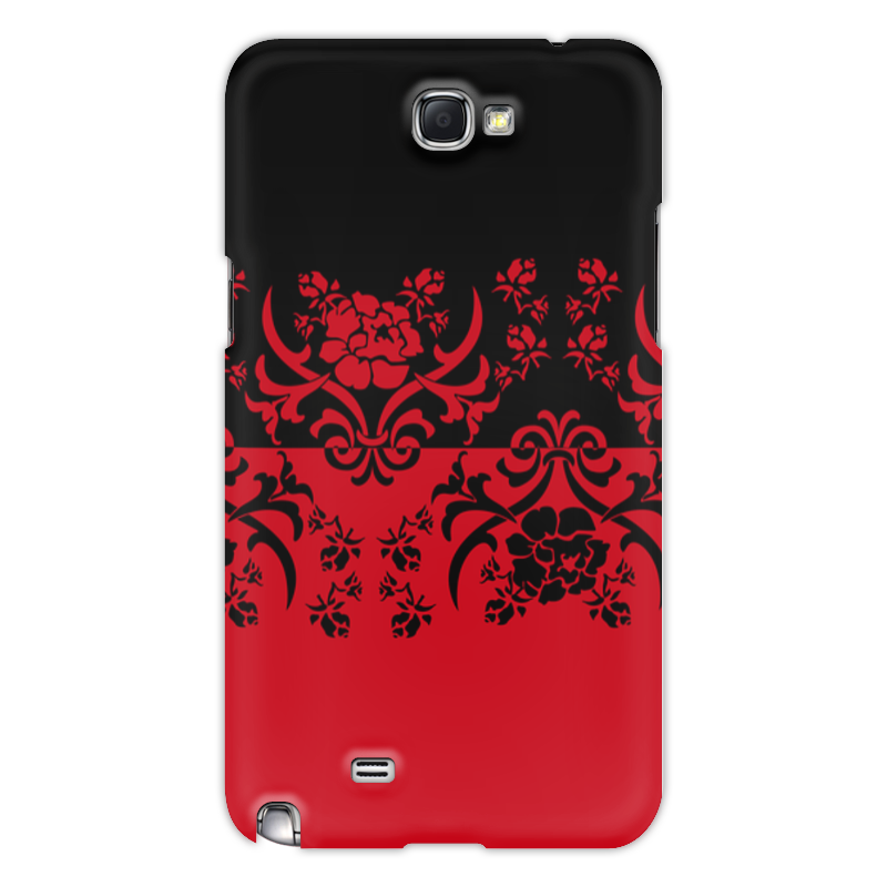 Чехол для Samsung Galaxy Note 2 Printio Красно-черное