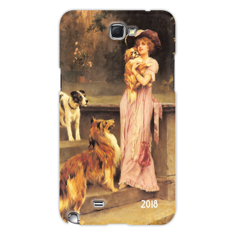 Чехол для Samsung Galaxy Note 2 Printio 2018 год собаки