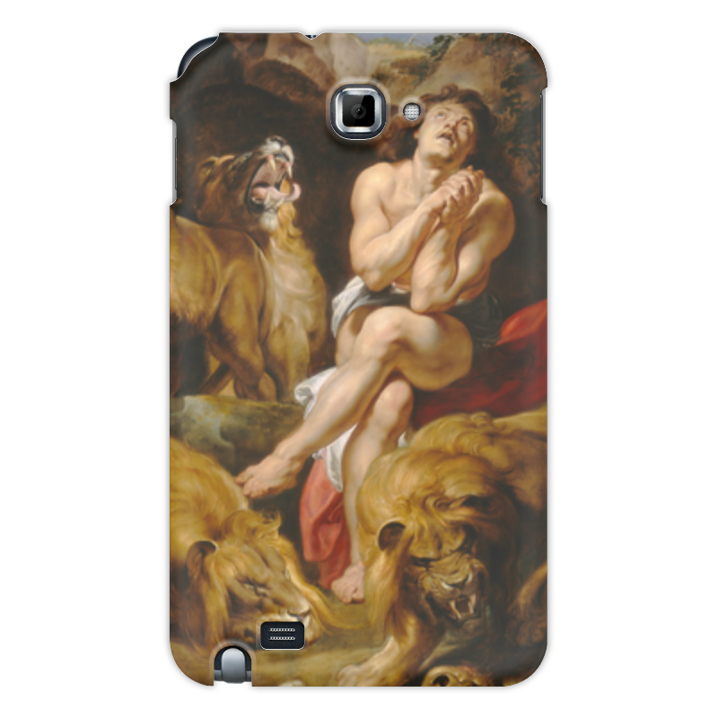 Чехол для Samsung Galaxy Note Printio Даниил в яме со львами (картина рубенса)
