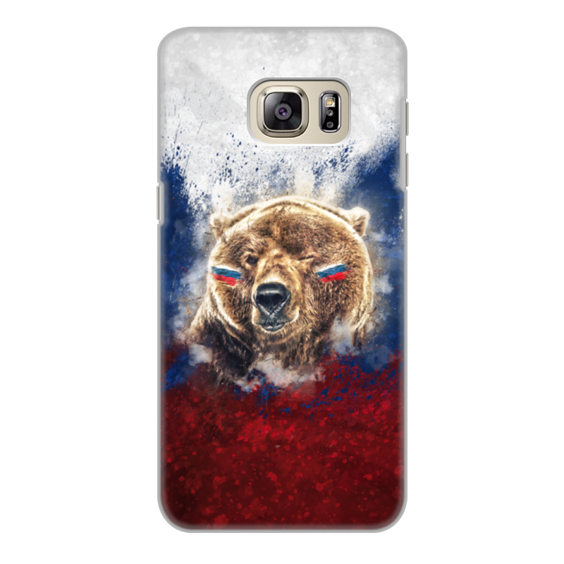 Чехол для Samsung Galaxy S6 Edge, объёмная печать Printio Русский медведь