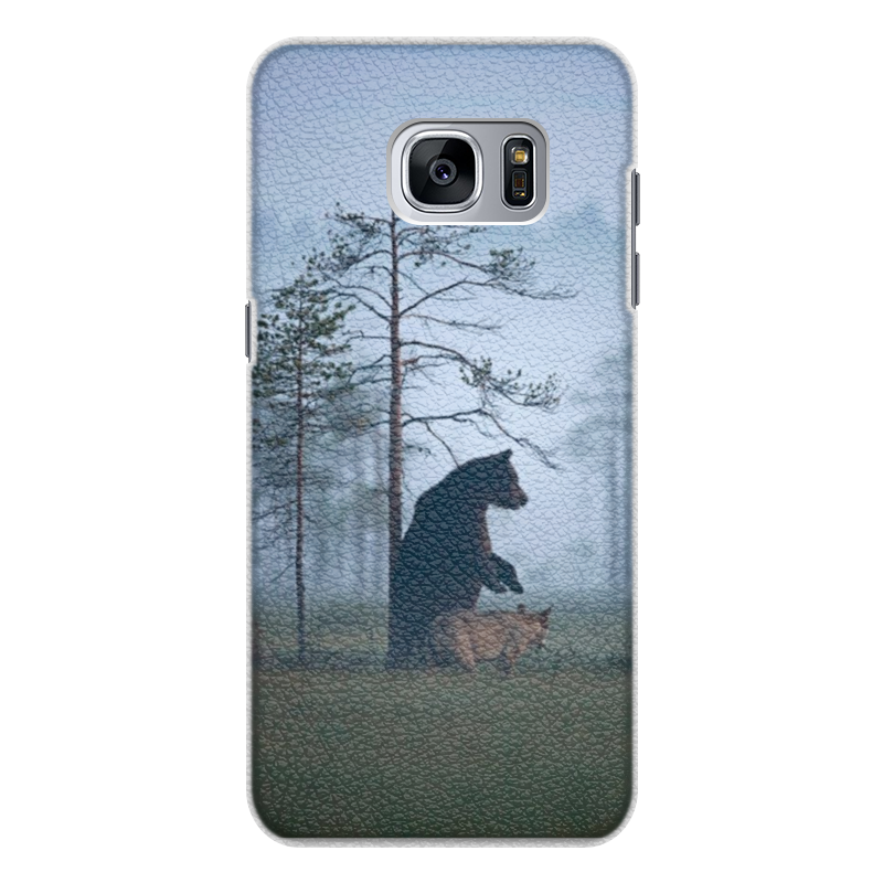 Чехол для Samsung Galaxy S7, объёмная печать Printio Мишка и волк