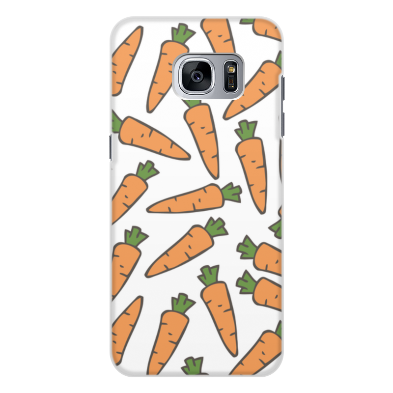 Чехол для Samsung Galaxy S7 Edge, объёмная печать Printio Морковки