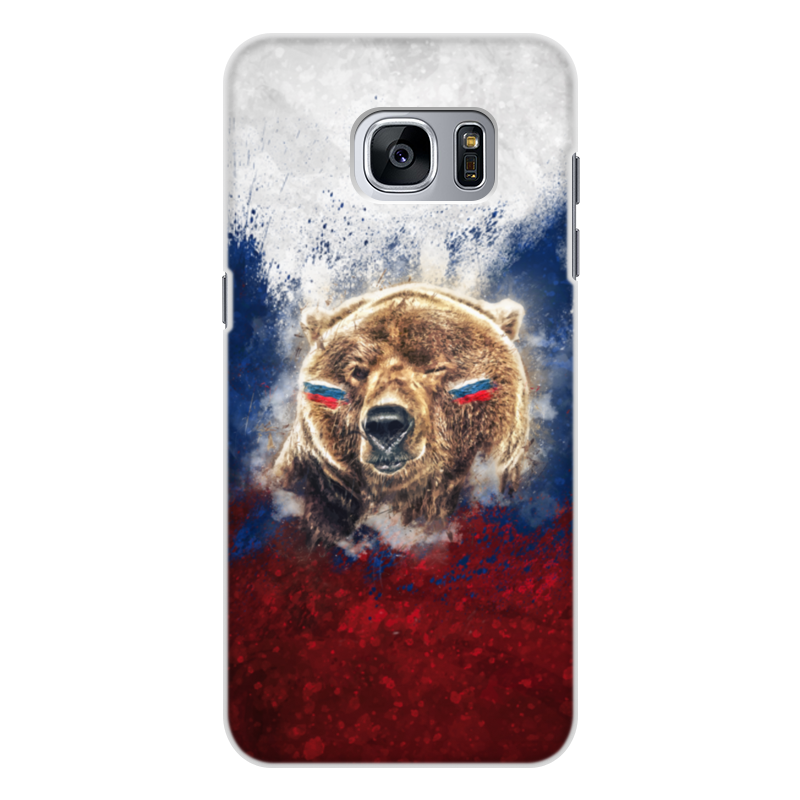 Чехол для Samsung Galaxy S7 Edge, объёмная печать Printio Русский медведь