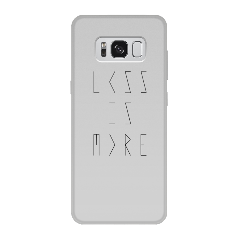 Чехол для Samsung Galaxy S8, объёмная печать Printio Less is more