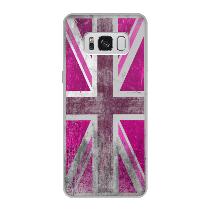 Чехол для Samsung Galaxy S8, объёмная печать Printio Розовый британский флаг