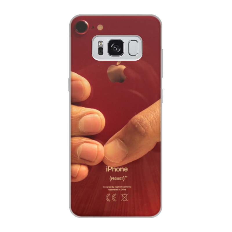 Чехол для Samsung Galaxy S8, объёмная печать Printio Iphone red