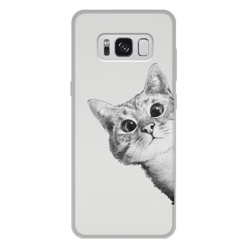 Чехол для Samsung Galaxy S8 Plus, объёмная печать Printio Любопытный кот