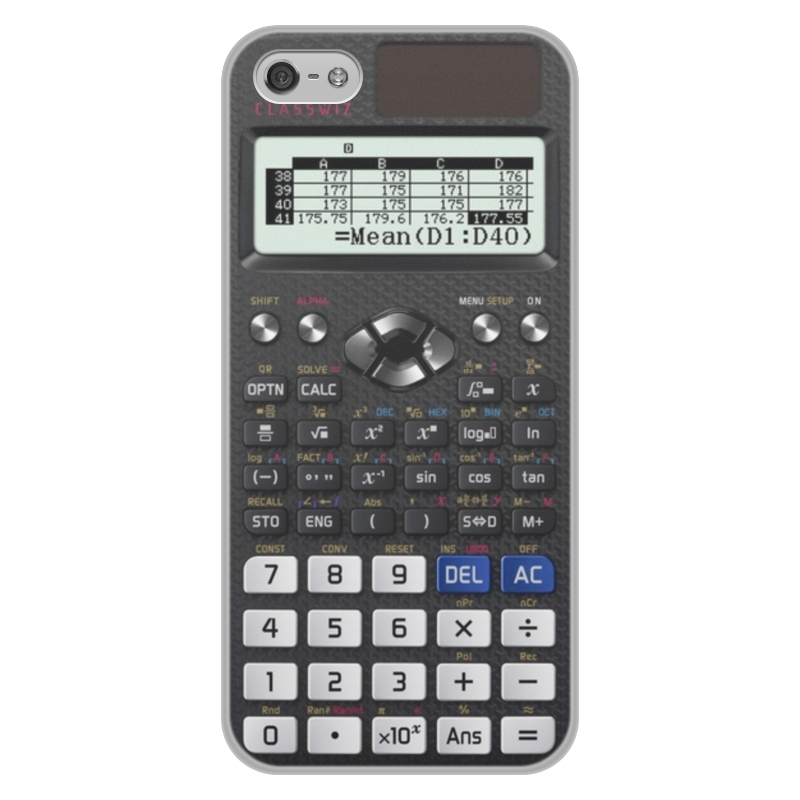 Чехол для iPhone 5/5S, объёмная печать Printio Калькулятор инженерный