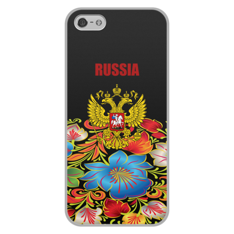 Чехол для iPhone 5/5S, объёмная печать Printio Герб россии