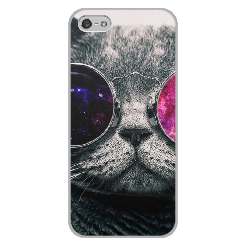 Чехол для iPhone 5/5S, объёмная печать Printio Кот кошка