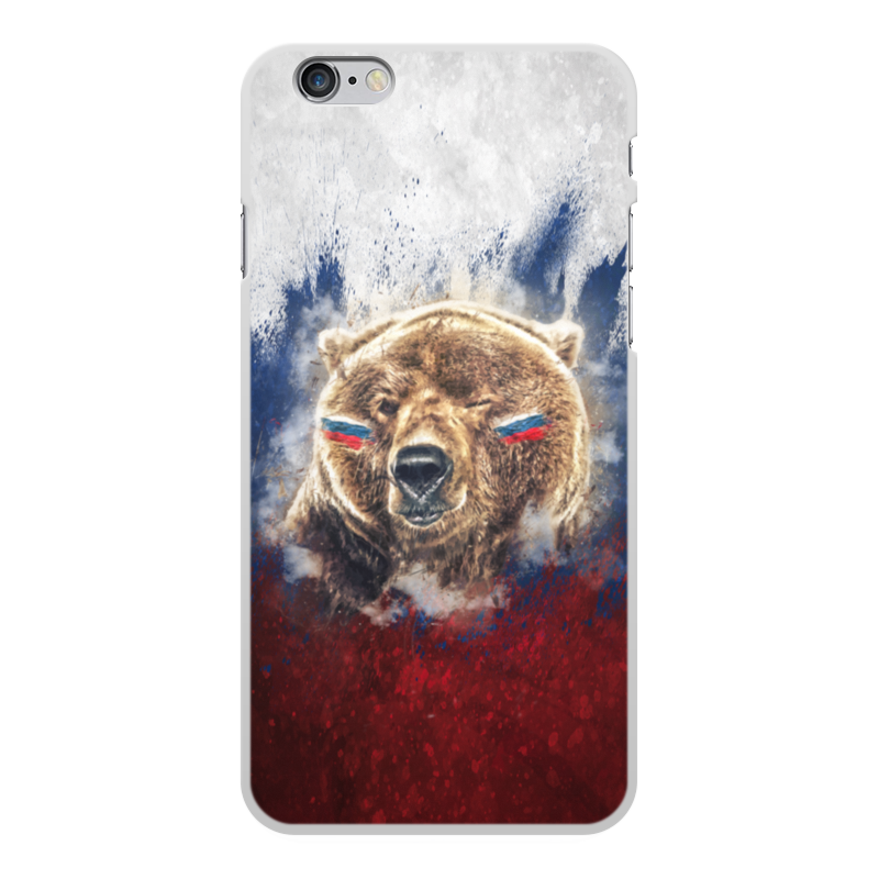Чехол для iPhone 6 Plus, объёмная печать Printio Русский медведь