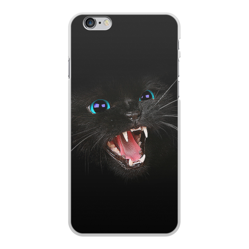 Чехол для iPhone 6 Plus, объёмная печать Printio Черная кошка