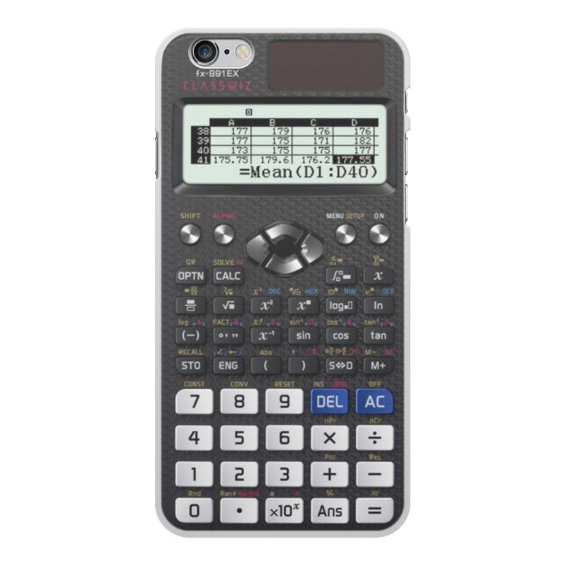 Чехол для iPhone 6 Plus, объёмная печать Printio Калькулятор инженерный