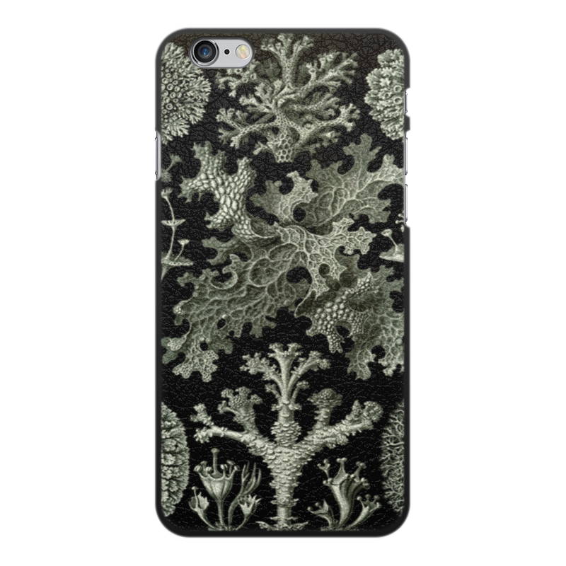 Чехол для iPhone 6 Plus, объёмная печать Printio Лишайники (lichenes, ernst haeckel)